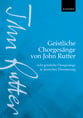 Geistliche Chorgesange von John Rutter SATB Choral Score cover